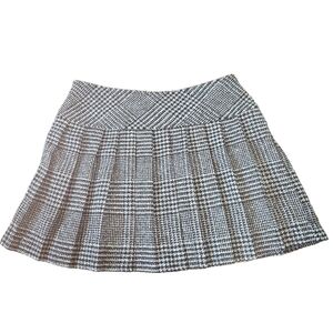 Black And White Mini Skater Skirt